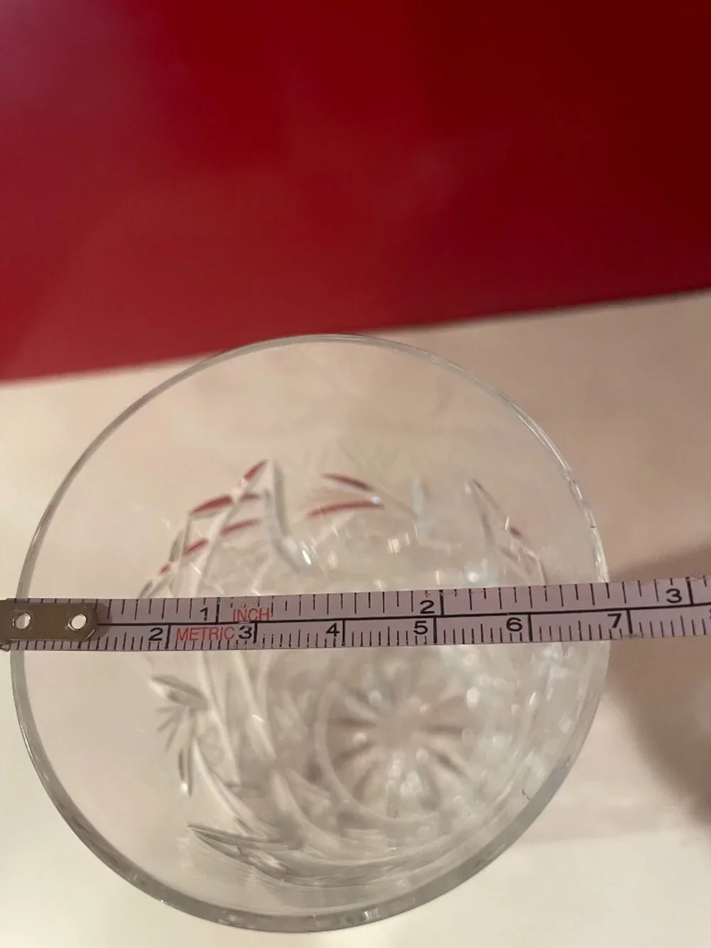 Vintage Crystal Cut Drinking Glasses Highball Barware Set of 6